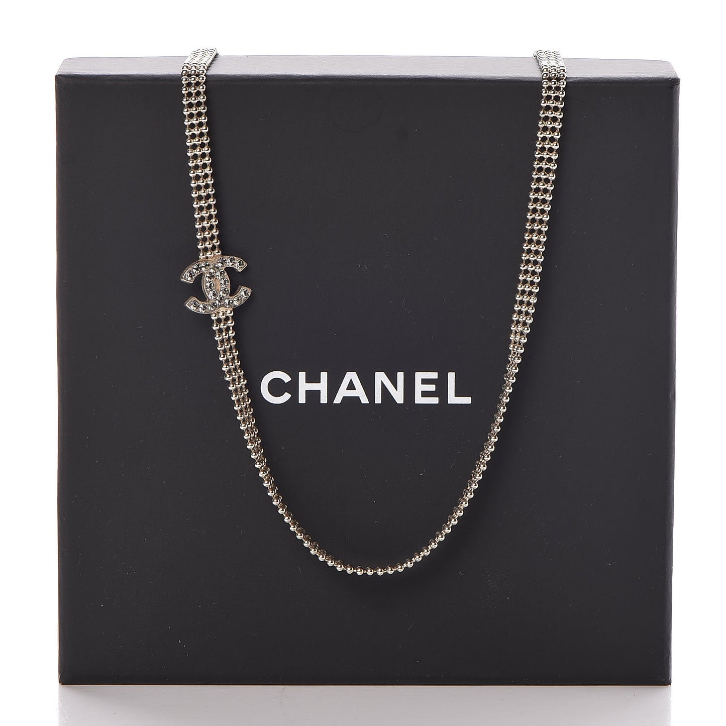 Crystal CC Necklace Gold
