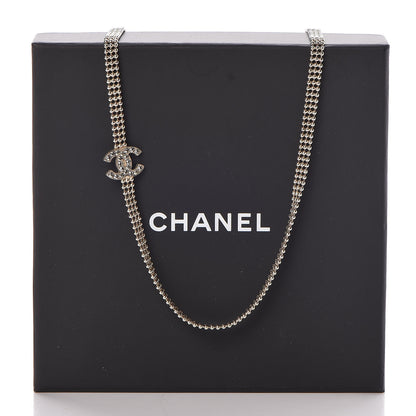 Chanel Crystal CC Necklace Gold 7 of 7