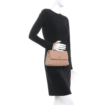 Chanel Caviar Quilted Mini Coco Handle Flap Beige 3 of 8