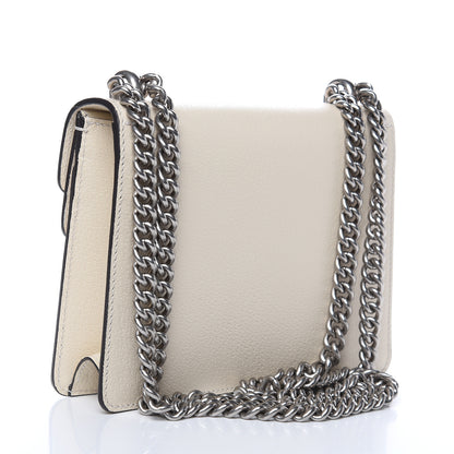 Gucci Textured Calfskin Crystal Mini Dionysus Shoulder Bag Mystic White 3 of 10