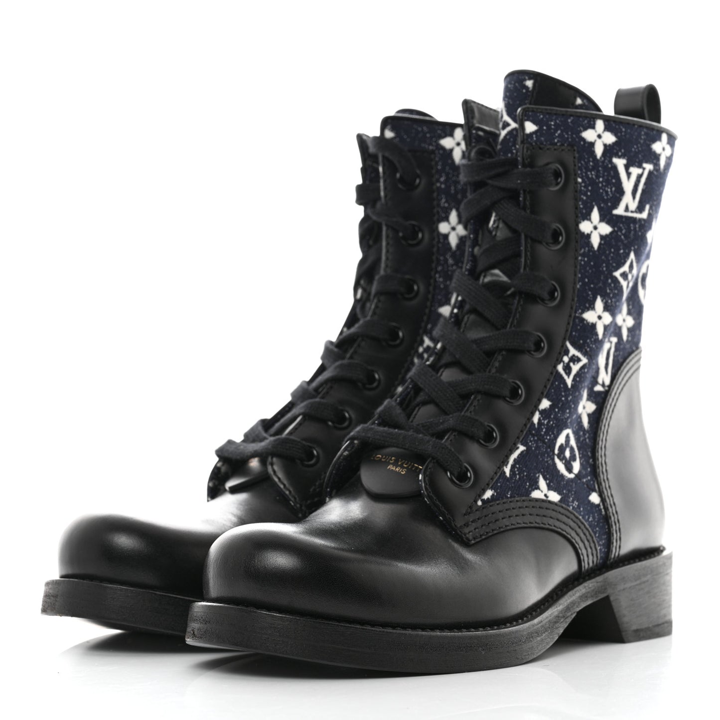 Denim Calfskin Metropolis Flat Ranger Boot 39