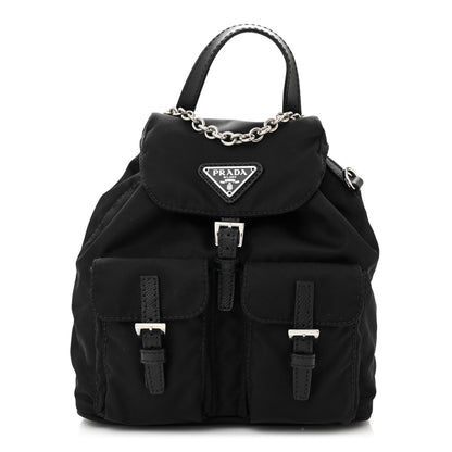 Prada Nylon Vela Mini Crossbody Backpack Black 1 of 9