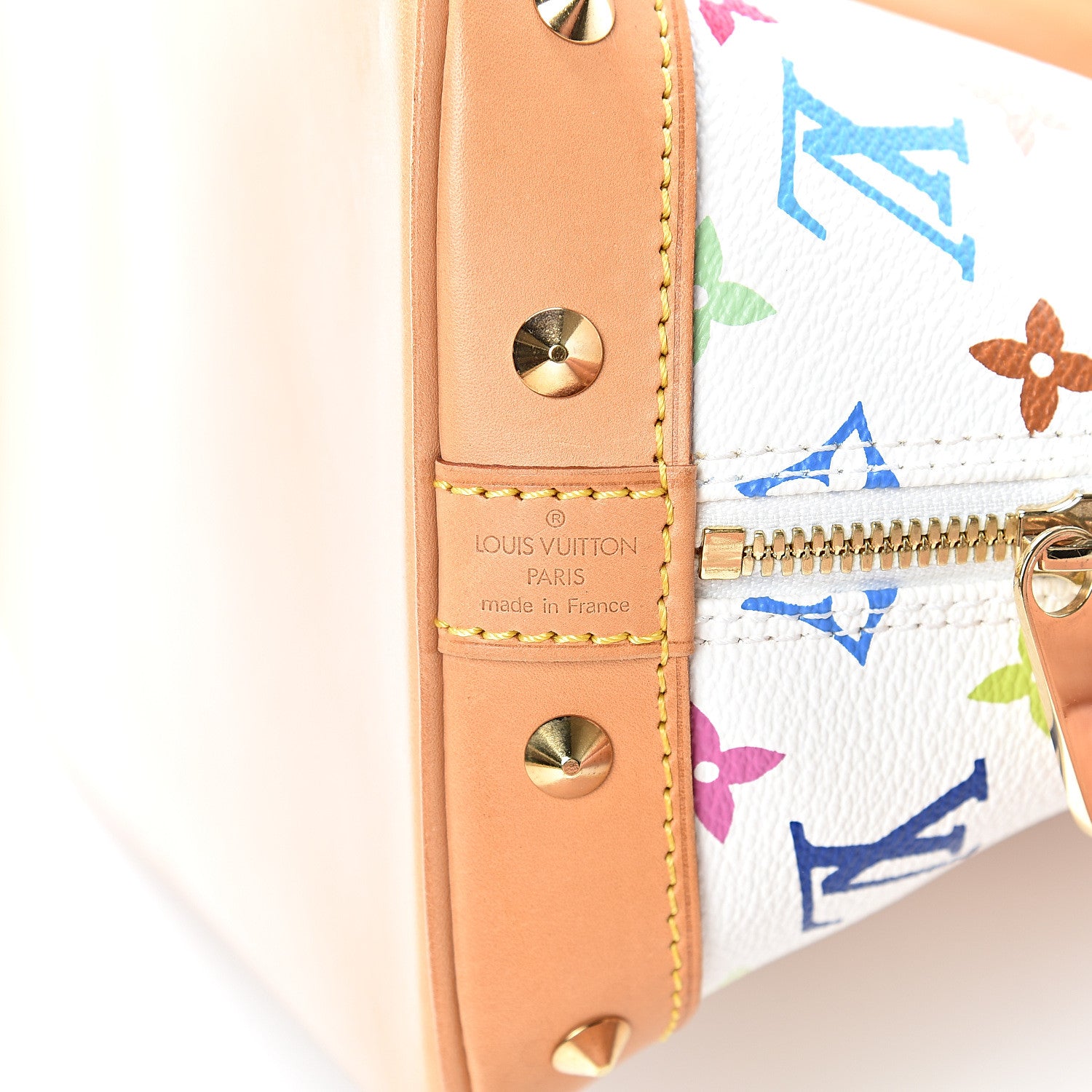 Louis Vuitton Monogram Multicolor Alma White 5 of 13