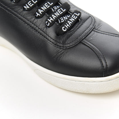 Chanel Calfskin CC Womens Sneakers 35 Black 11 of 16
