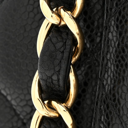 Chanel Caviar Quilted Jumbo Single Flap Black 13 of 14