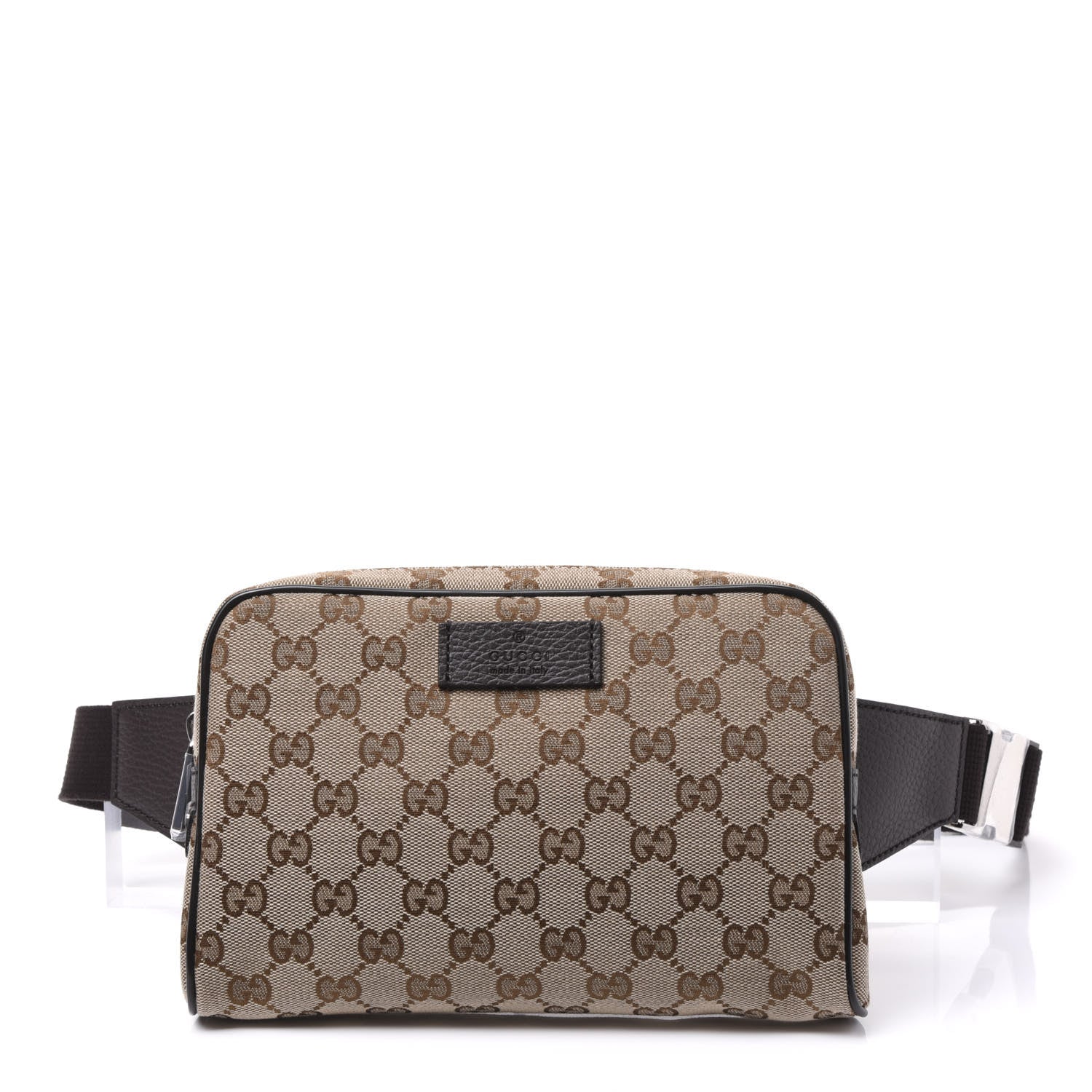 Gucci Monogram Belt Bag Dark Brown 1 of 8