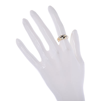 Tiffany 18K Yellow Gold Platinum Diamond Etoile Twist Band Ring 49 5 2 of 5