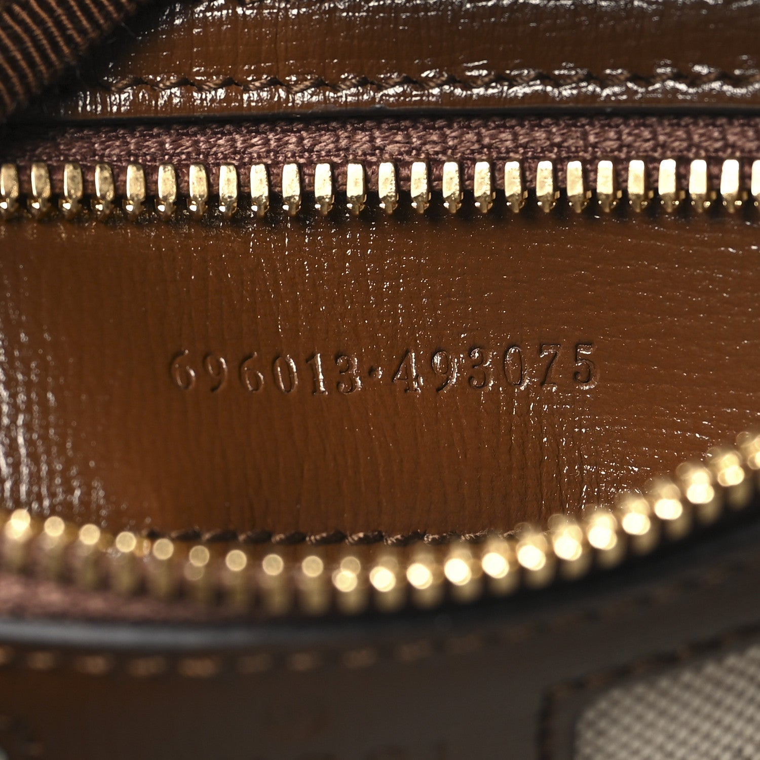 Gucci GG Supreme Monogram Azalea Calfskin Medium Retro Interlocking G Buckle Backpack Beige Ebony Brown Sugar 7 of 10