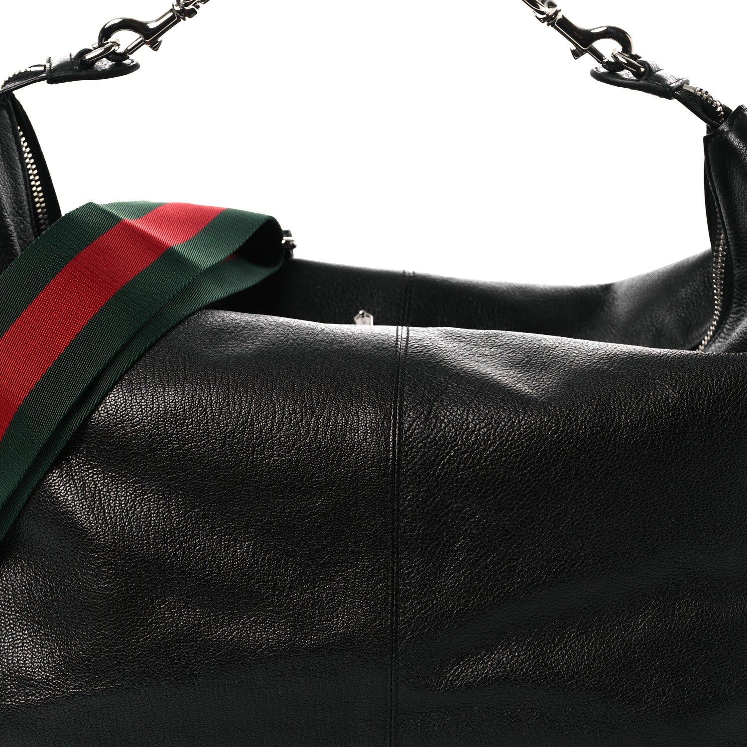 Gucci Grained Calfskin Medium Brea Crossbody Bag Black 8 of 11