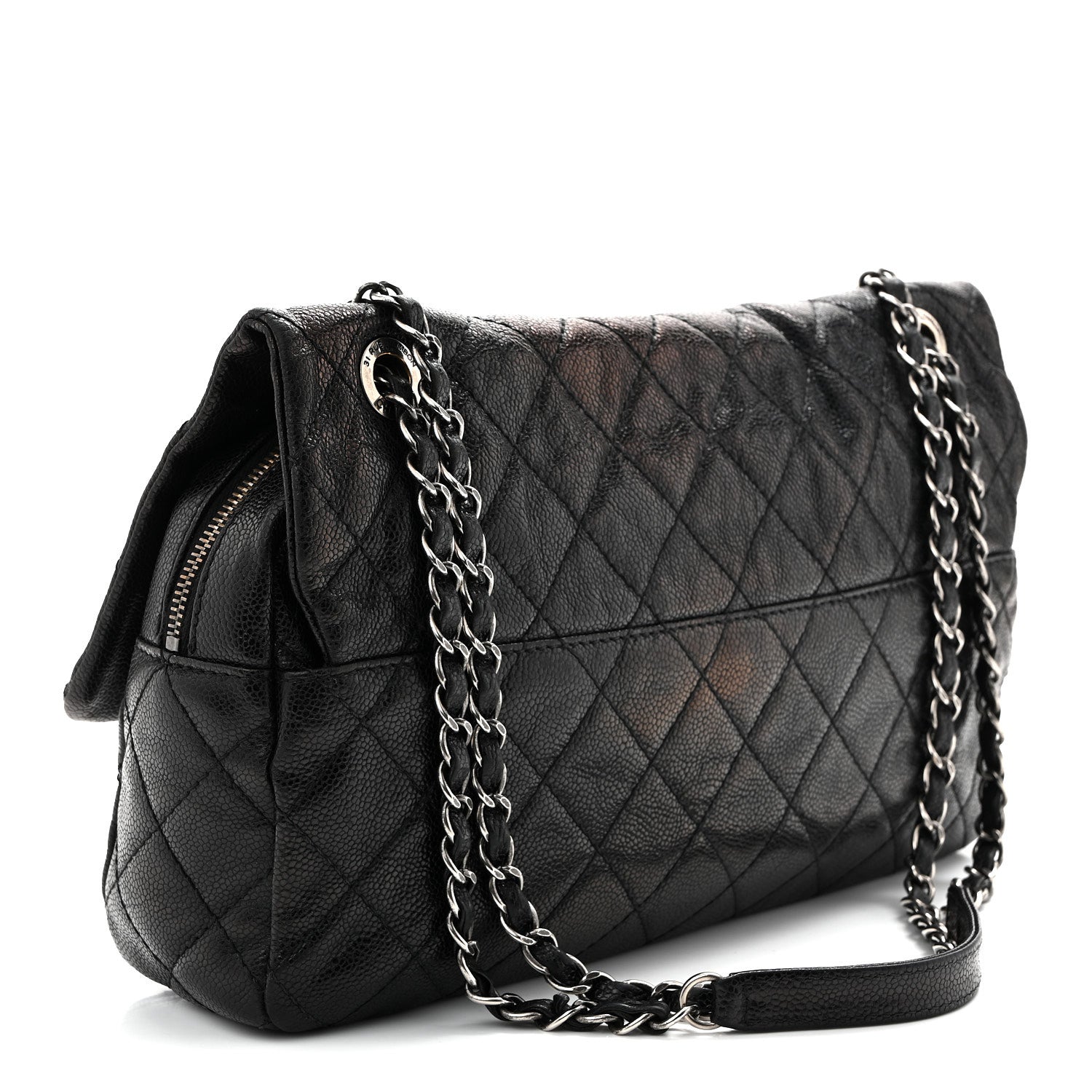 Chanel Caviar Quilted Jumbo Easy Flap Black 3 of 10