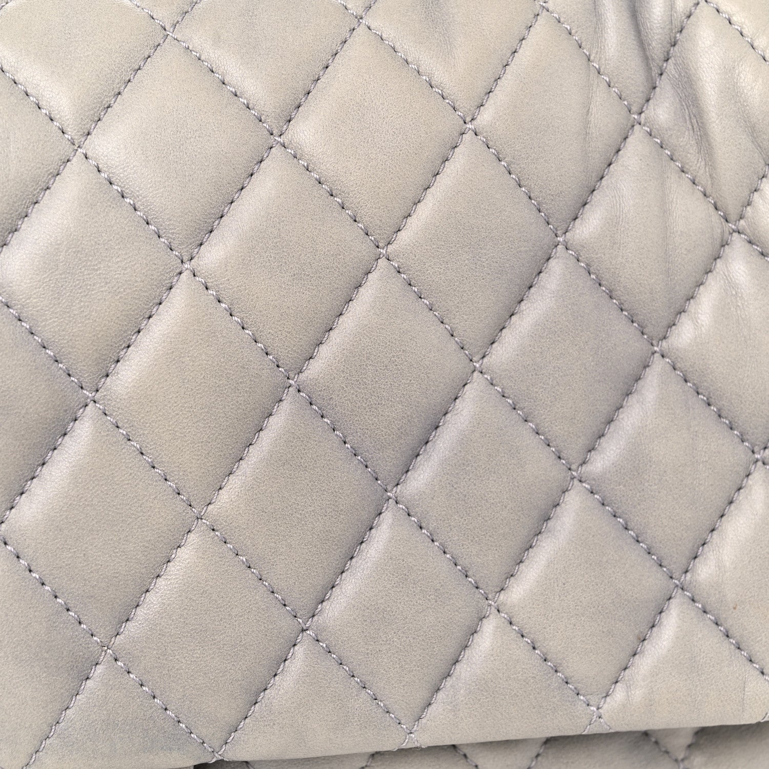 Chanel Lambskin Quilted Jumbo Coco Rain Flap Grey 10 of 26