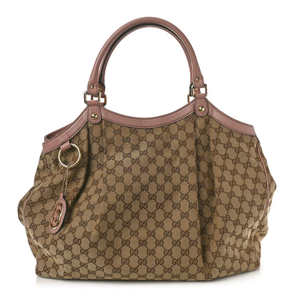 Gucci Monogram Large Sukey Tote Beige Pink 1 of 10