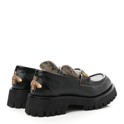 Gucci Cordovan Lux Womens Harald Horsebit 25mm Platform Loafers 36 Black 4 of 8
