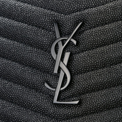 Saint Laurent Grain De Poudre Matelasse Monochrome Monogram Mini Lou Camera Bag Black 11 of 12