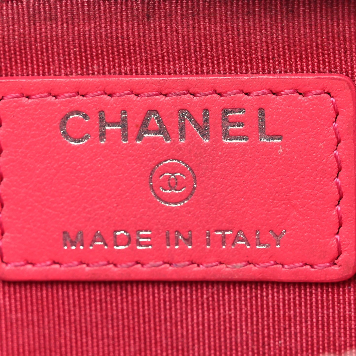 Caviar Camellia Embossed Key Holder Case Pink