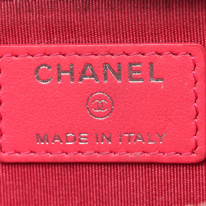 Chanel Caviar Camellia Embossed Key Holder Case Pink 7 of 15