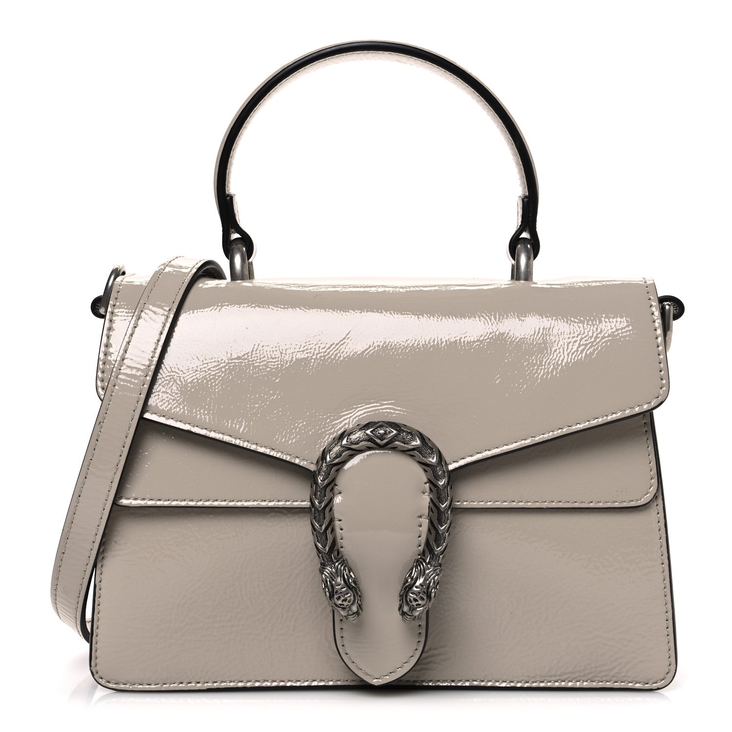 Gucci Crinkled Patent Small Dionysus Top Handle Bag Sphinx 1 of 10