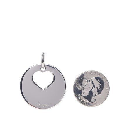 Cartier Stainless Steel Round Open Heart Pendant 3 of 5