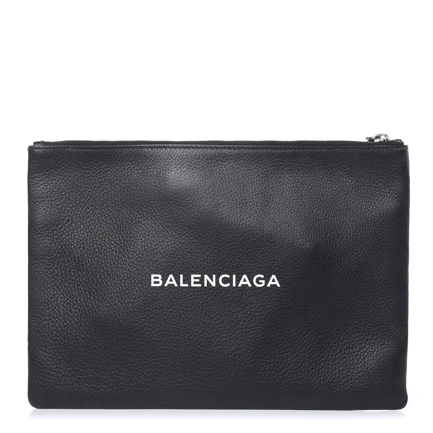 Calfskin Logo Everyday Second Bag Black White