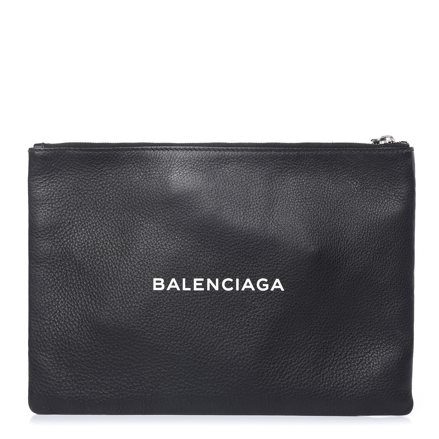 Balenciaga Calfskin Logo Everyday Second Bag Black White 1 of 12