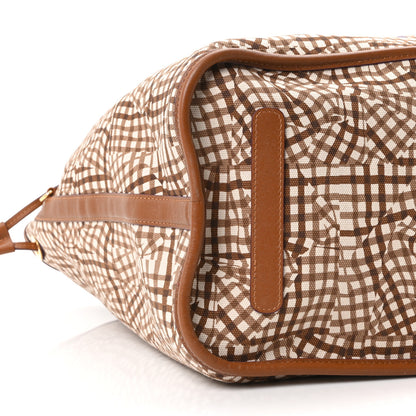 MCM Visetos Large Liz Reversible Shopper Tote Cognac 14 of 15