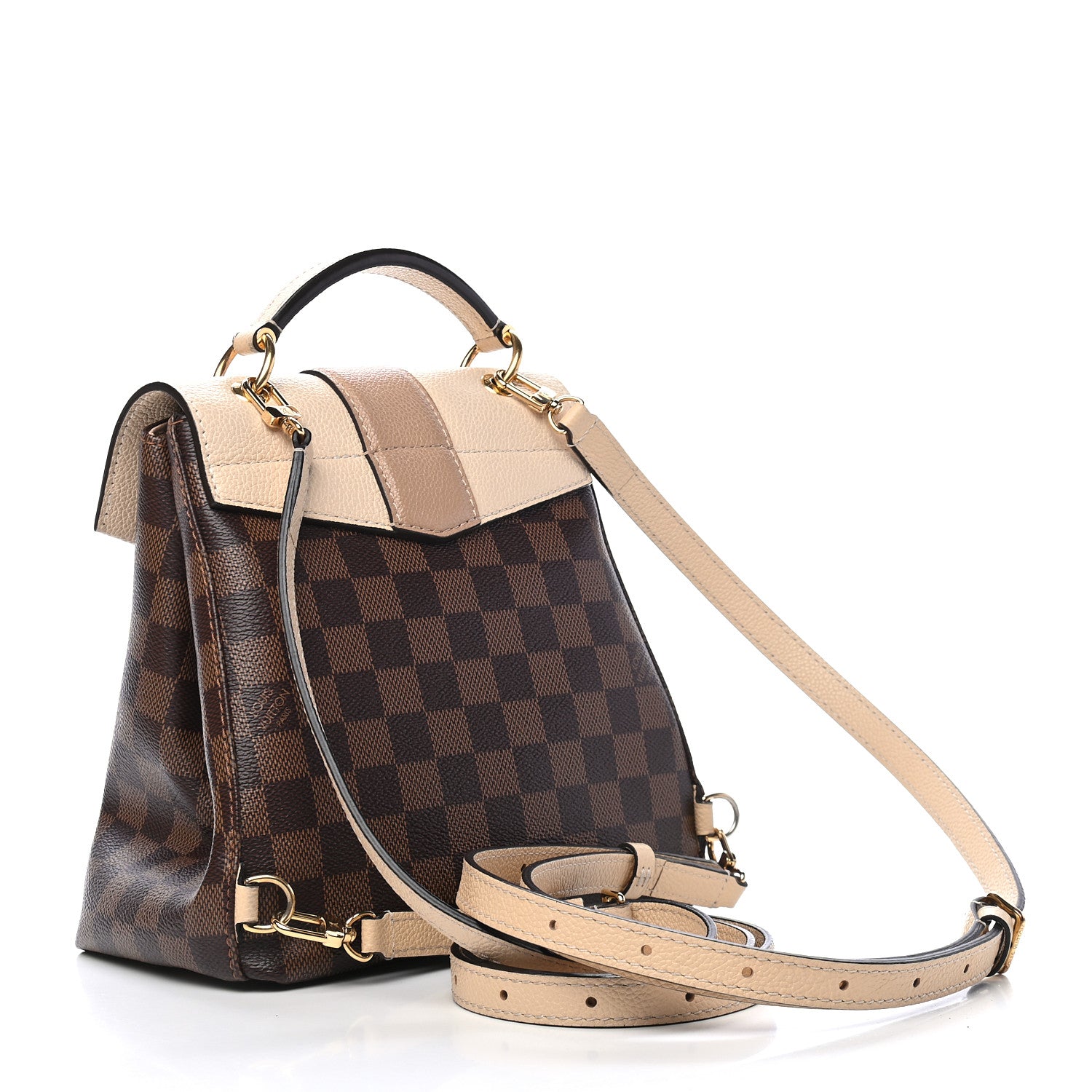 Louis Vuitton Damier Ebene Clapton Backpack Creme 3 of 9