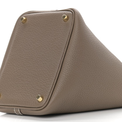 Hermes Taurillon Clemence Picotin Lock 18 PM Etoupe 9 of 9