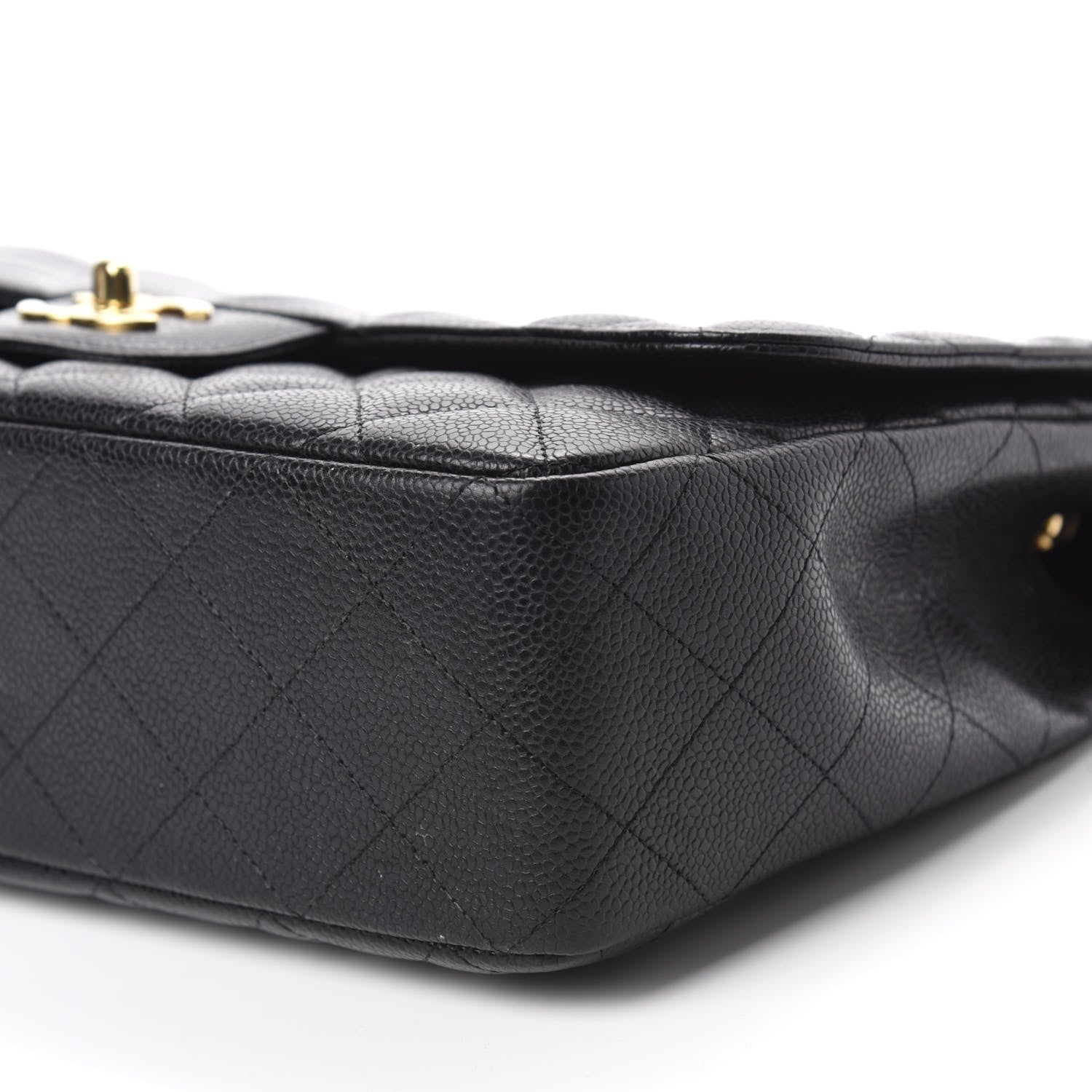 Chanel Caviar Quilted Jumbo Single Flap Black 7 of 10
