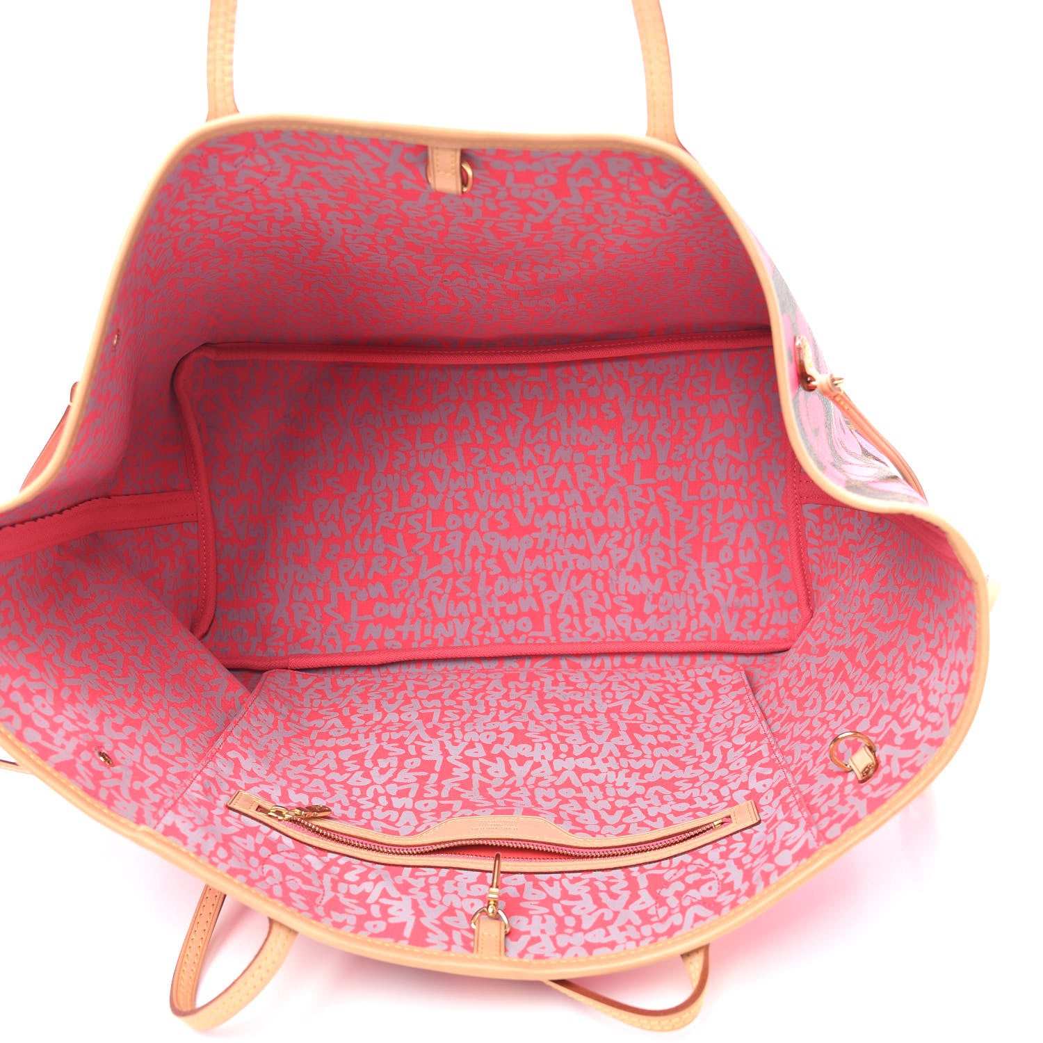 Louis Vuitton Monogram Graffiti Neverfull GM Fuchsia 5 of 9