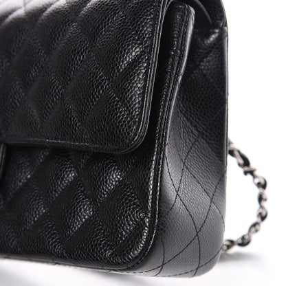 Chanel Caviar Quilted Medium Double Flap Black 10 of 12