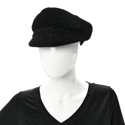 Chanel Viscose Silk Quilted CC Cap S Black 2 of 7