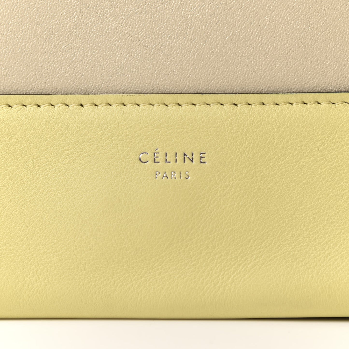 Shiny Smooth Calfskin Medium Frame Shoulder Bag Beige Yellow