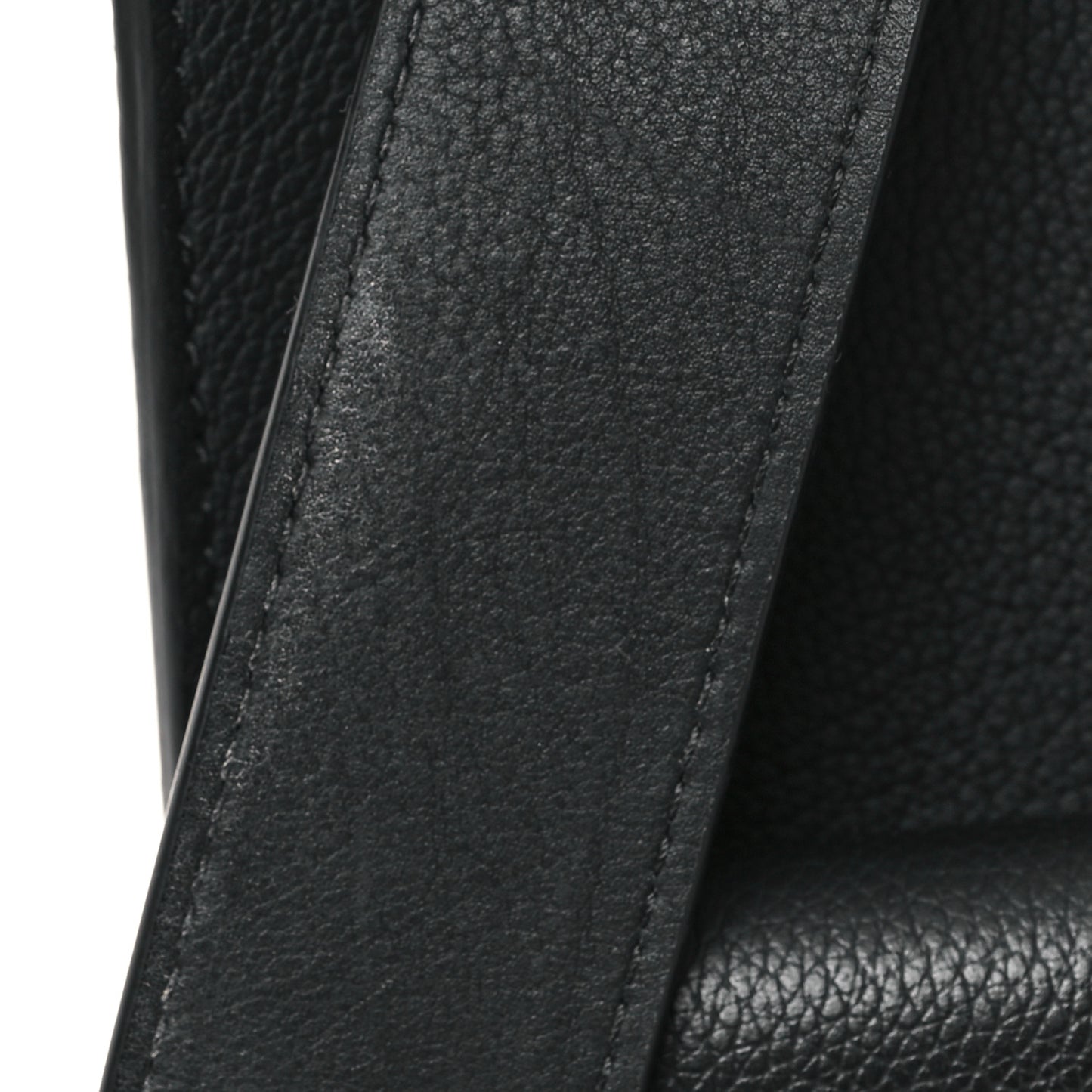 Soft Calfskin Lockme Tote MM Black