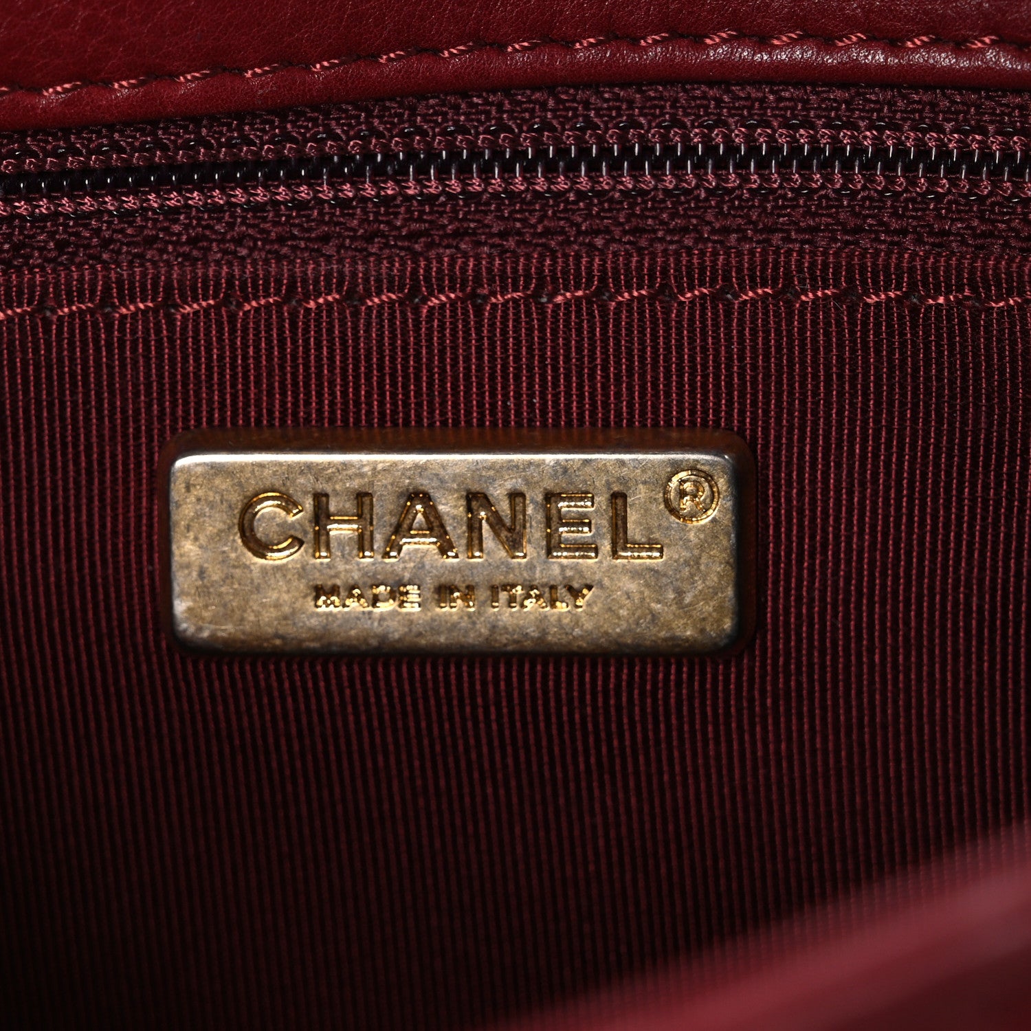 Chanel Calfskin Chevron Quilted Mini Rock The Corner Flap Red 6 of 10