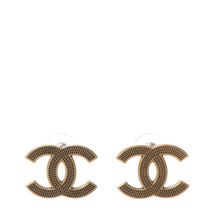 Chanel CC Chain Earrings Gold 1 of 5