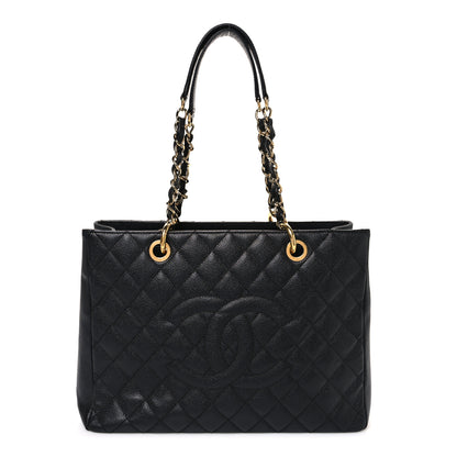 Chanel Caviar Quilted Grand Shopping Tote GST Black 1 of 12