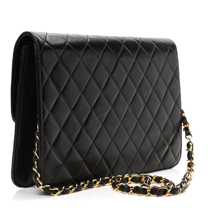 Chanel Lambskin Quilted Medium Single Flap Black 2 of 6