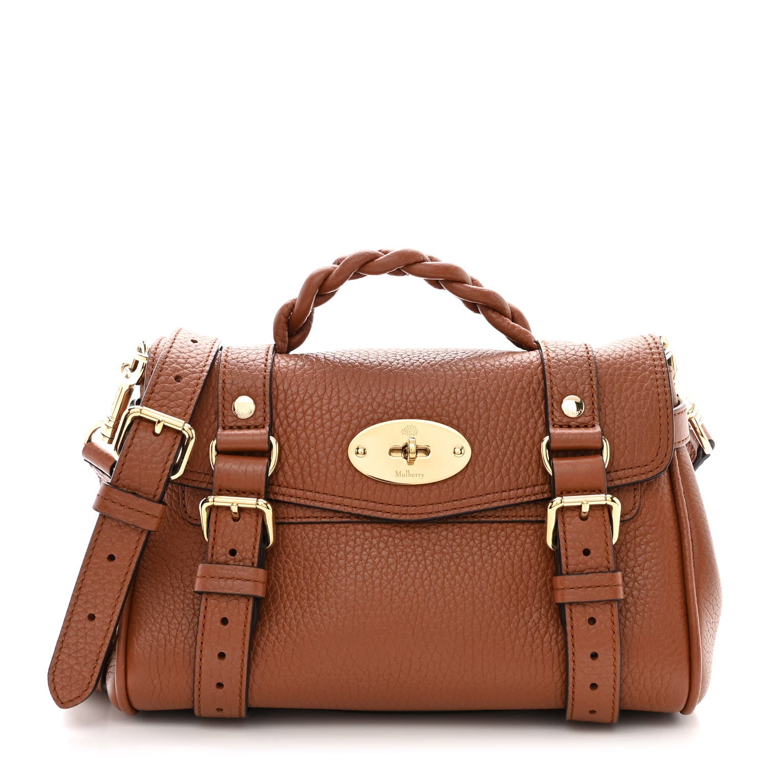 Mulberry Heavy Grain Mini Alexa Chestnut 1 of 11