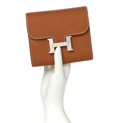 Hermes Epsom Constance Short Wallet Gold 2 of 13