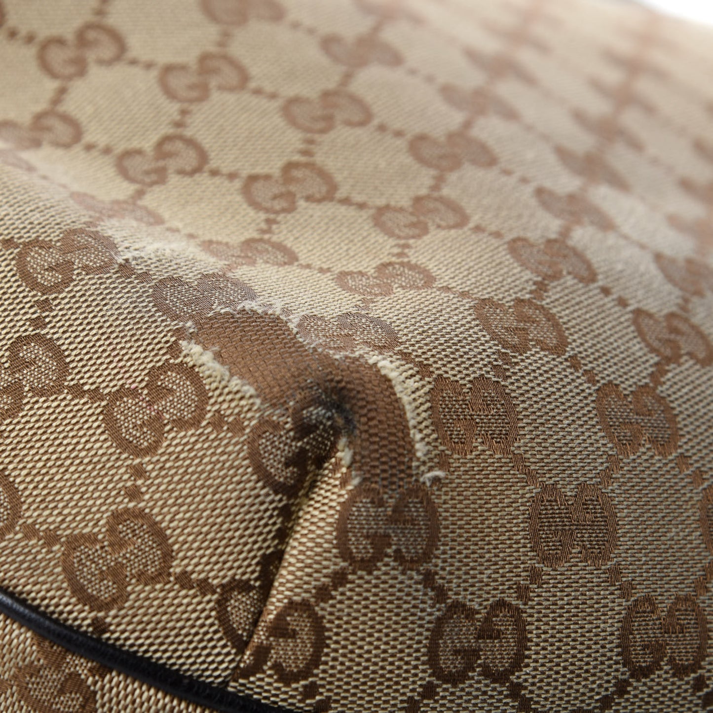Monogram Large New Ladies Web Hobo Dark Brown