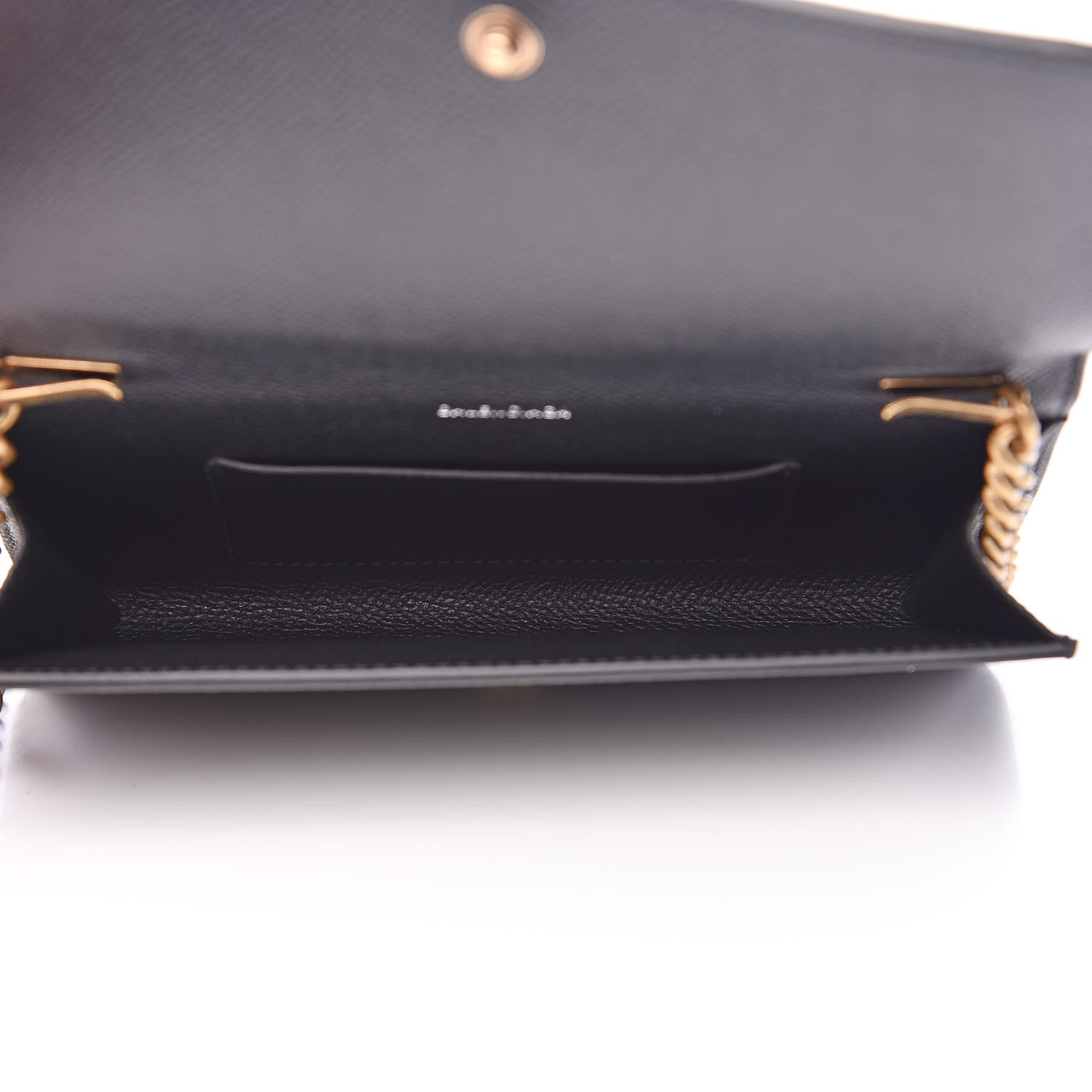 Balenciaga Grained Calfskin BB Phone Holder Wallet On Chain Black 5 of 8