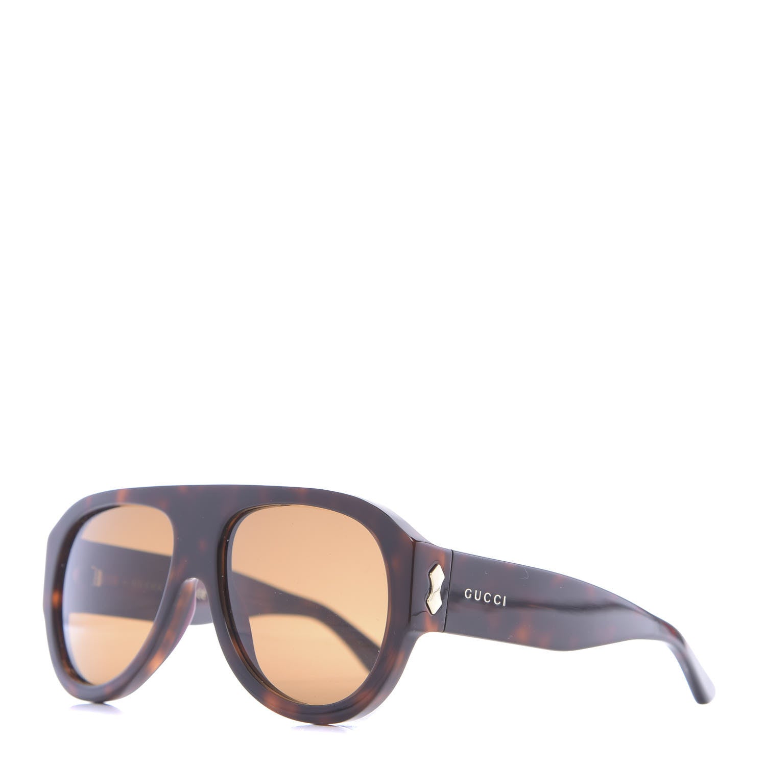 Gucci Acetate Aviator Sunglasses GG0668S Havana 1 of 6