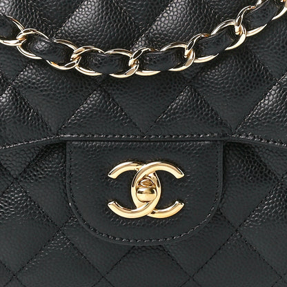 Chanel Caviar Quilted Jumbo Double Flap Black 9 of 12