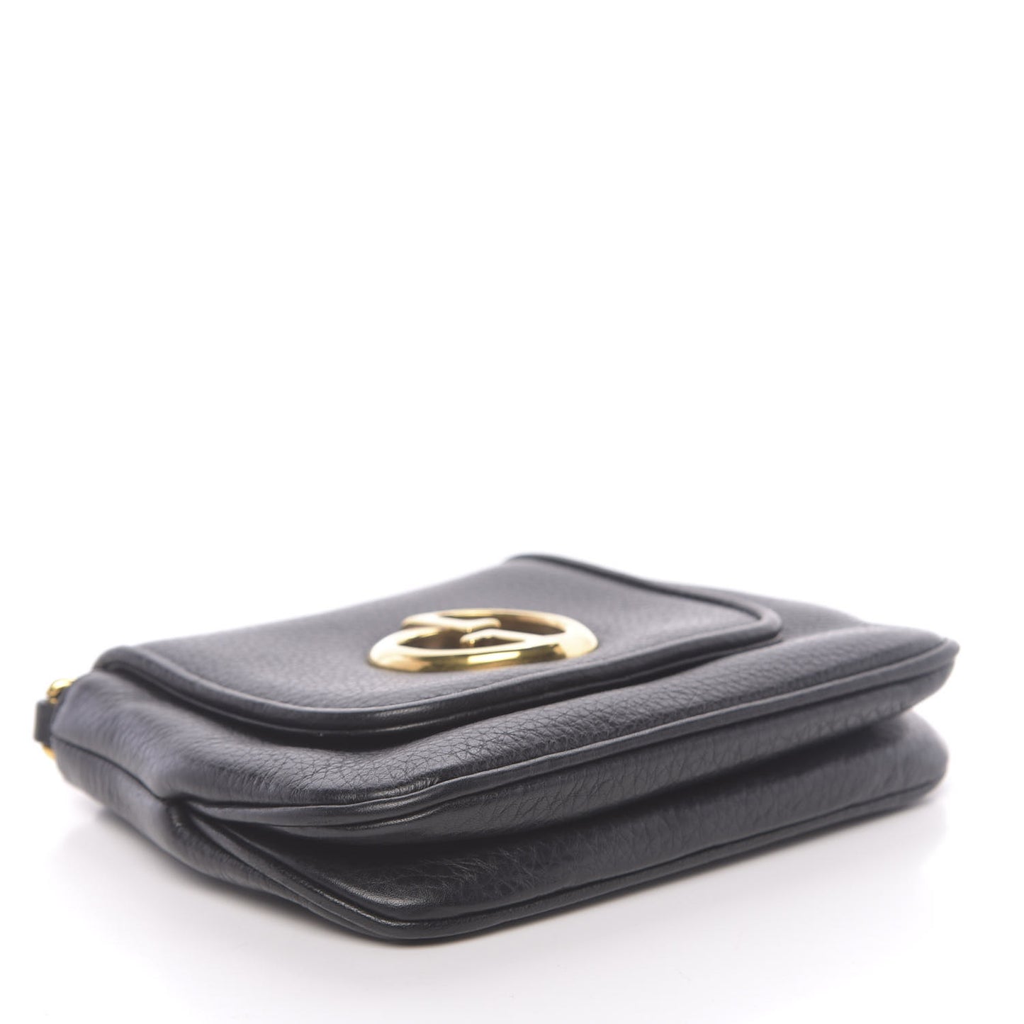Pebbled Calfskin Small 1973 Chain Shoulder Bag Black