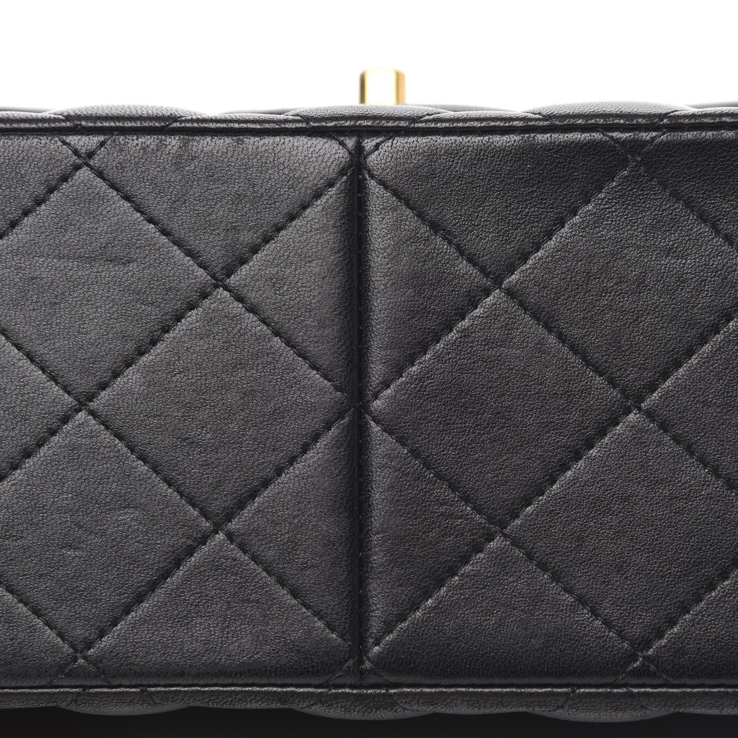 Chanel Lambskin Quilted Jumbo Double Flap Black 11 of 19