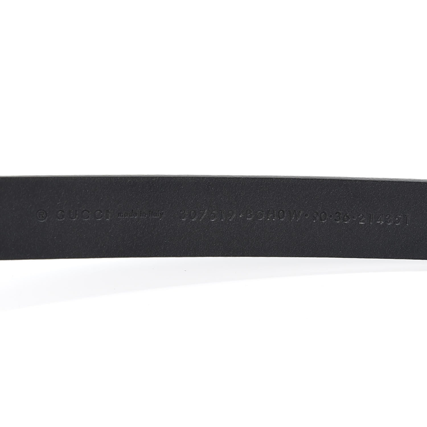 Gucci Calfskin Horsebit Buckle Belt 90 36 Black 3 of 3