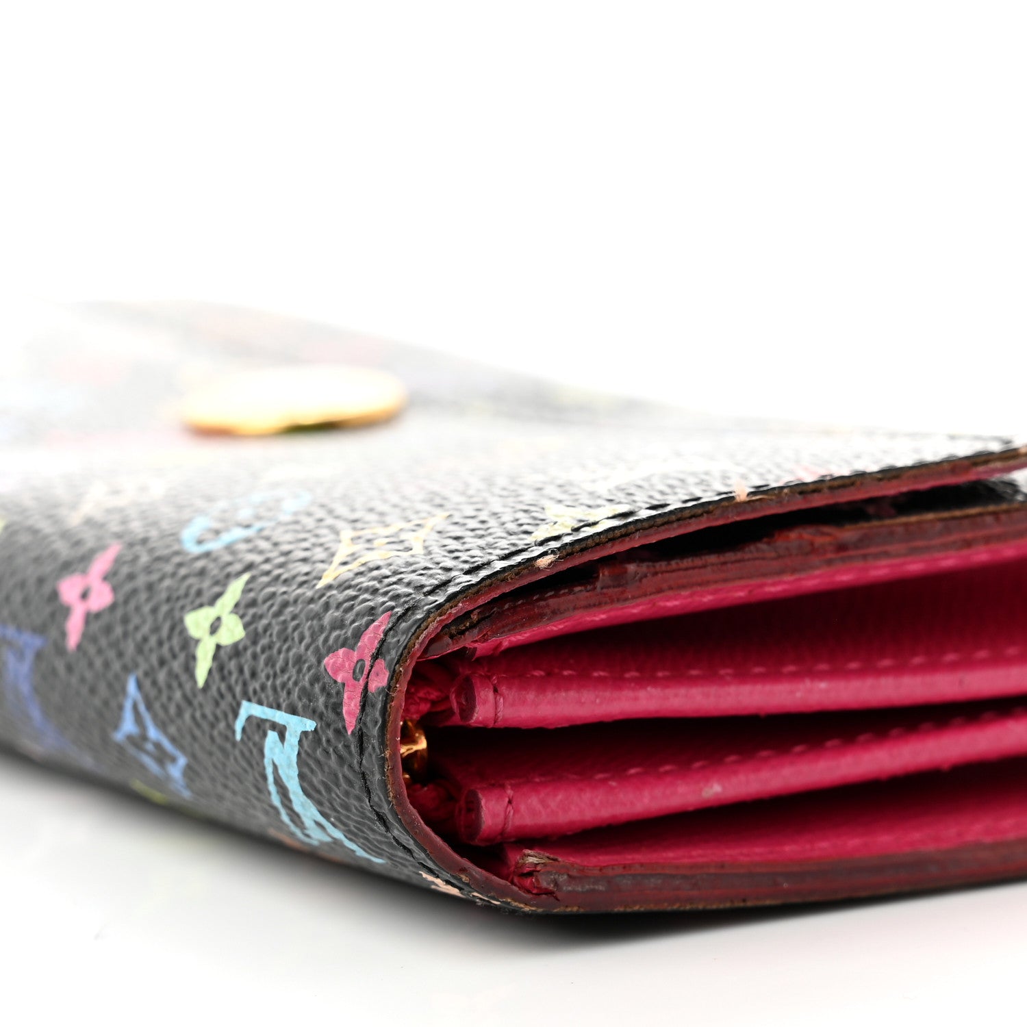 Louis Vuitton Monogram Multicolor Sarah Wallet Black Grenade 9 of 12