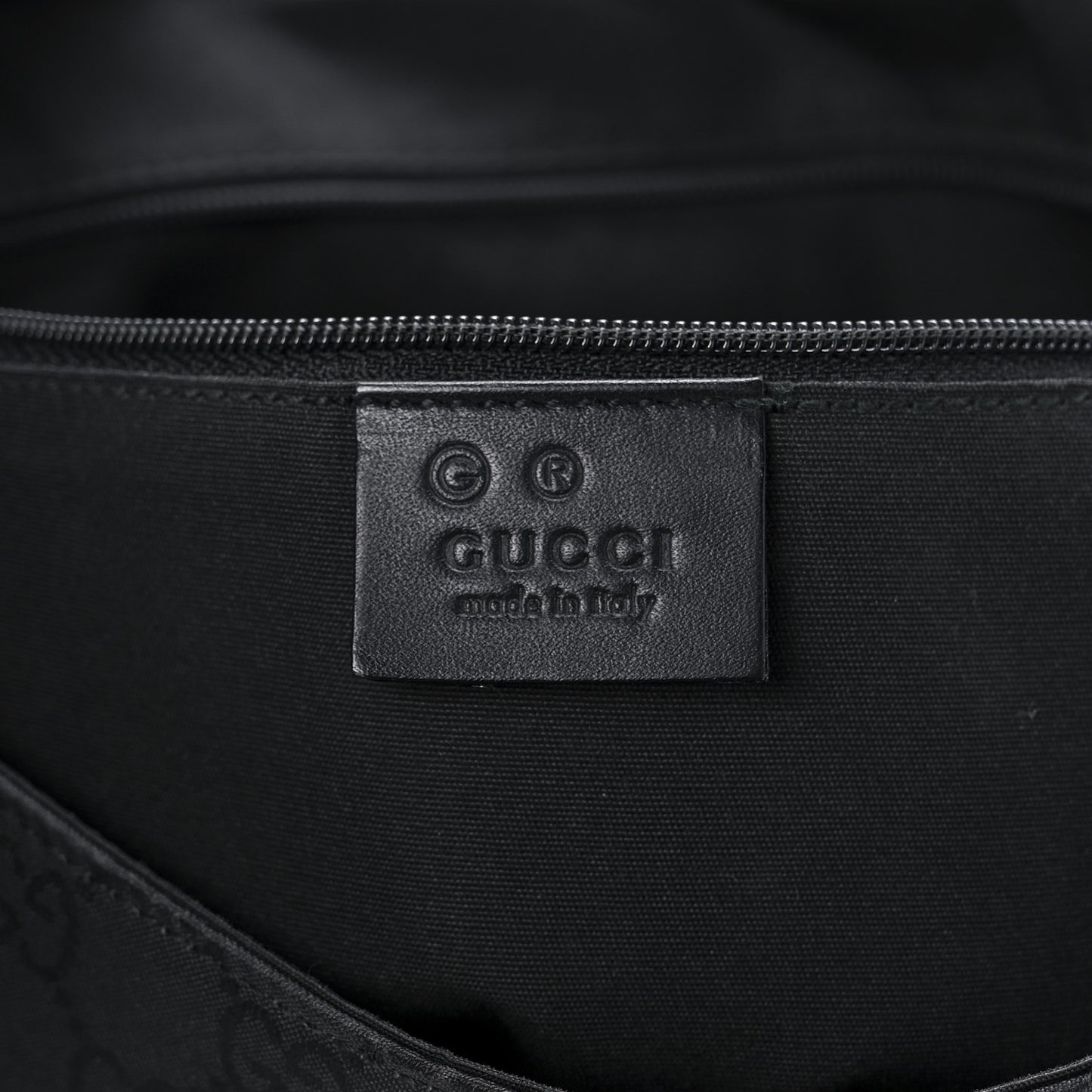 Nylon Monogram Messenger Bag Black