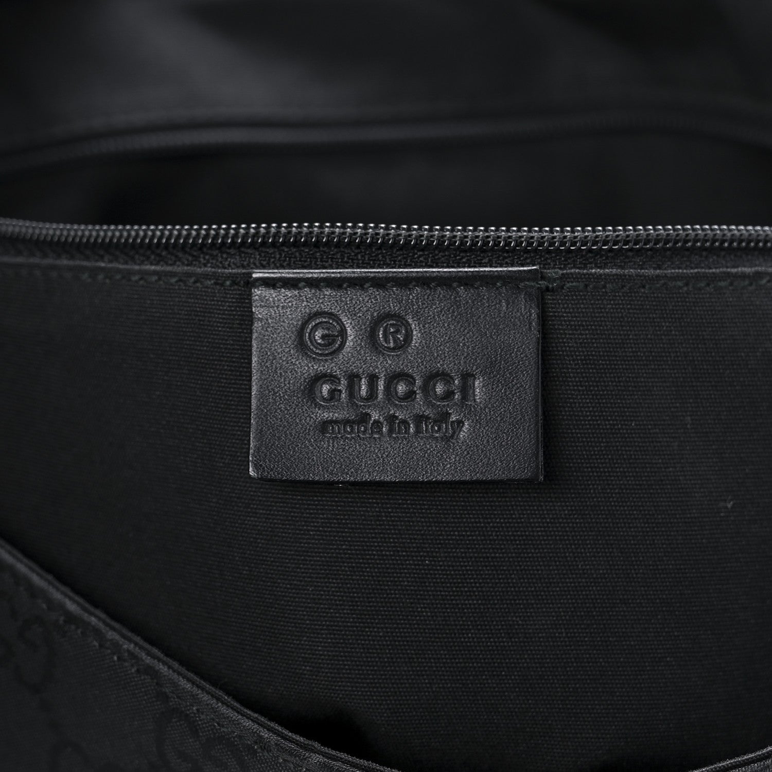 Gucci Nylon Monogram Messenger Bag Black 7 of 12