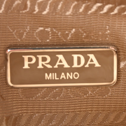 Prada Yarn Raffia Effect Crochet Triangle Shoulder Bag Naturale 6 of 11